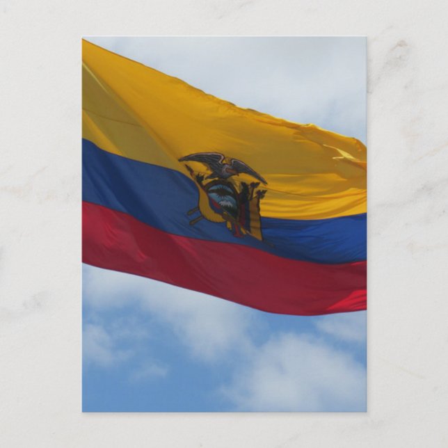 flag ecuador postcard (Front)