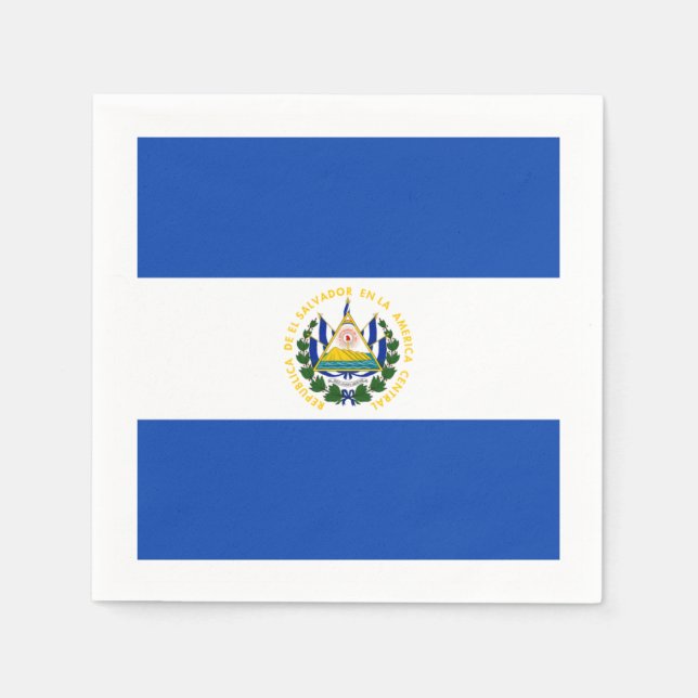 Flag: El Salvador Napkin (Front)