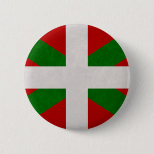 Flag Euskadi Pays Basque 6 Cm Round Badge