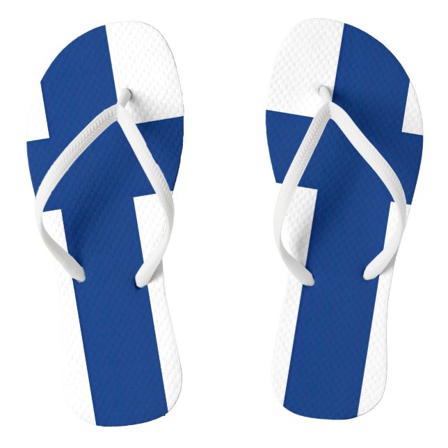 Flag Finland Flip Flops (Footbed)