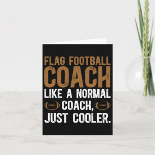 Flag Football Coach Definition Flag Football Coach Card