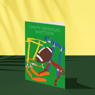 Flag Football Coach Player Personalised Card