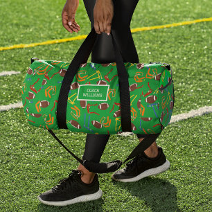 Flag Football Coach Player Personalised Duffle Bag