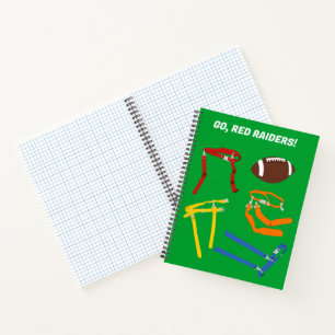 Flag Football Coach Player Personalised Notebook
