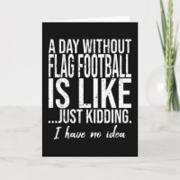Flag Football funny sports gift