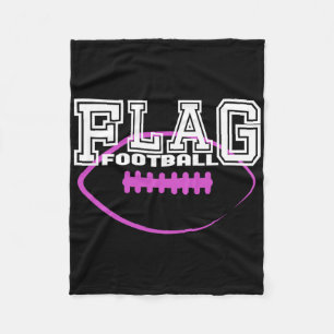 Flag Football Girls' Team Players Fleece Blanket