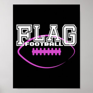 Flag Football Girls' Team Players Poster