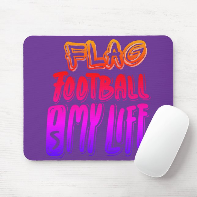 Flag Football Is My Life  Mouse Mat (With Mouse)