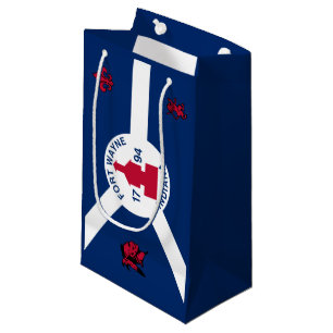 Flag Fort Wayne, Indiana Small Gift Bag