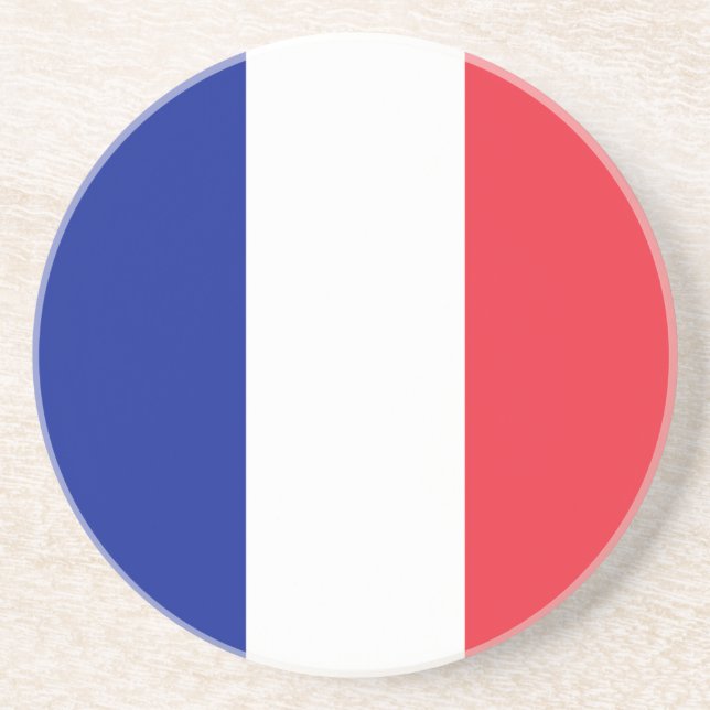 Flag France Tricolor Coaster (Front)