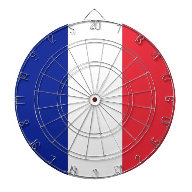 Flag France Tricolor Dartboard (Front)
