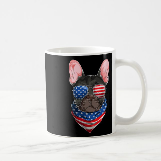 Flag French Bulldog 1  Coffee Mug (Right)