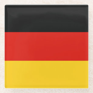 Flag Germany tricolor Glass Coaster