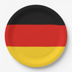 Flag Germany tricolor Paper Plate