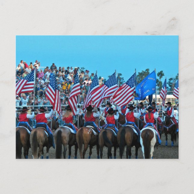 Flag Girls Postcard (Front)