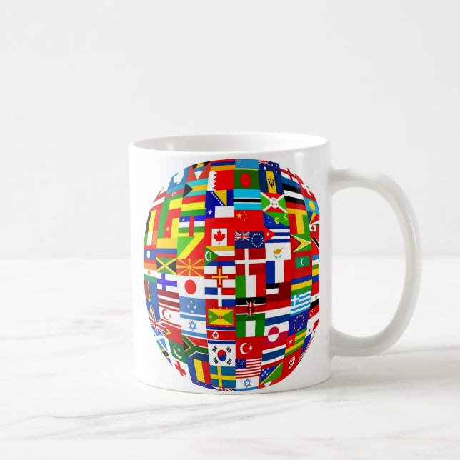 Flag Globe Coffee Mug (Right)