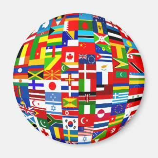 Flag Globe Magnet
