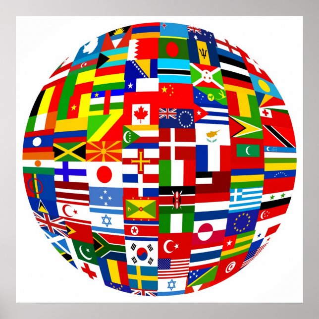 Flag Globe Poster (Front)