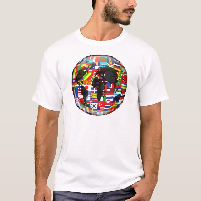 Flag Globe T-Shirt (Front)