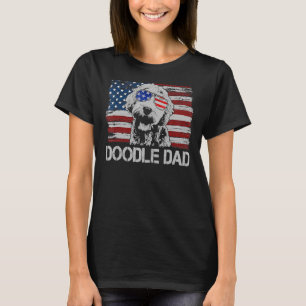 Flag Goldendoodle The Dood Dad Mum Kids T-Shirt
