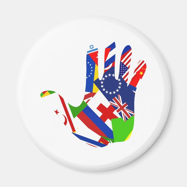 Flag Hand Magnet (Front)