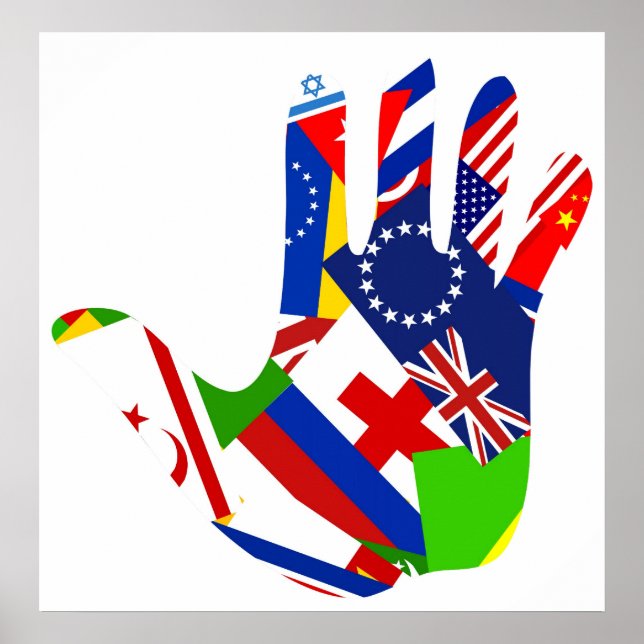 Flag Hand Poster (Front)