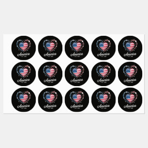 Flag Heart 1776 2026 July 4th 250th Birthday