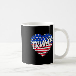 Flag Heart Love Trump Coffee Mug