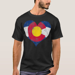 Flag Heart Vintage Fade Men Women Kids  T-Shirt