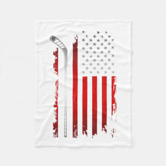 Flag Hockey Apparel - Hockey T-11  Fleece Blanket