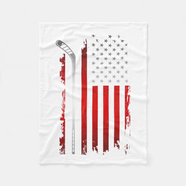Flag Hockey Apparel - Hockey T-11  Fleece Blanket (Front)