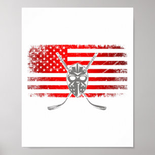 Flag Hockey Apparel - Hockey T-5 Poster