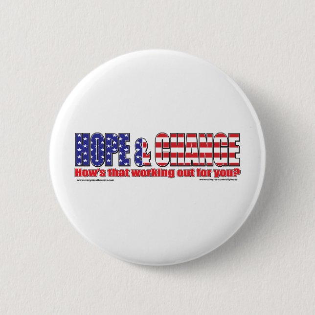 Flag-Hope-Tee 6 Cm Round Badge (Front)