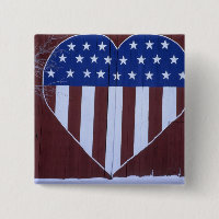 Flag in heart shape painted on barn after 9-11.