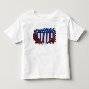 Flag in heart shape painted on barn after 9-11. toddler T-Shirt