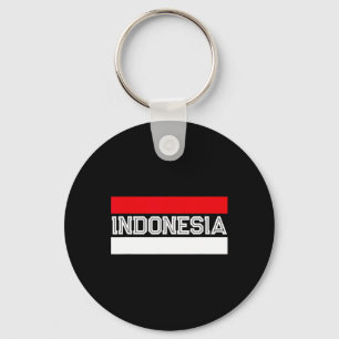 Flag Independence Day Indonesian Key Ring