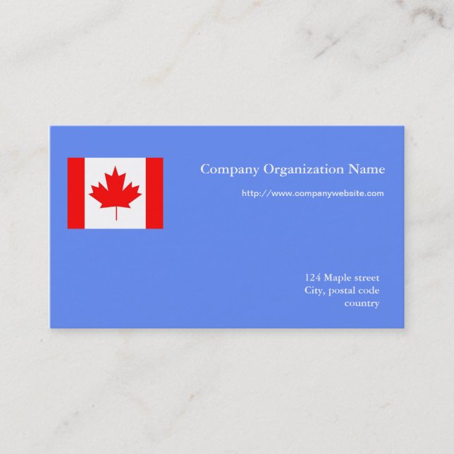 Flag international business business card (Front)