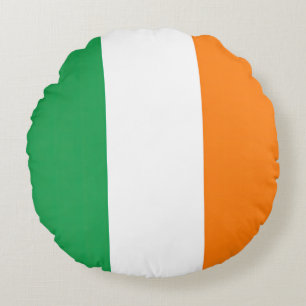 Flag Ireland Tricolor Round Cushion