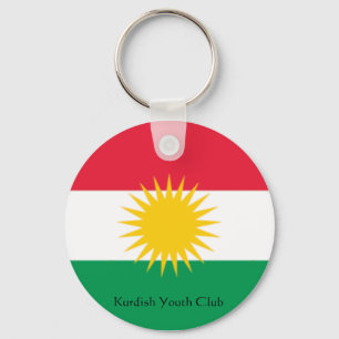 flag-kurdistan, Kurdish Youth Club Key Ring