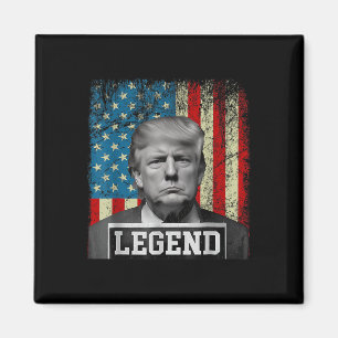 Flag Legend Trump Mug Shot 2024 President Wonen Me Magnet