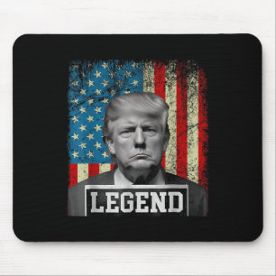 Flag Legend Trump Mug Shot 2024 President Wonen Me Mouse Mat