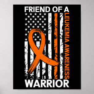 Flag Leukaemia Awareness Month Us American For Fri Poster
