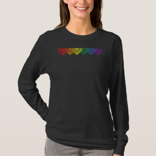 Flag Lgbtq Womens Gay Rainbow Pride Heart T-Shirt