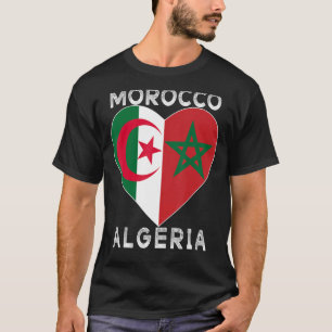 Flag Love Morocco Algeria I Love Morocco Algeria S T-Shirt