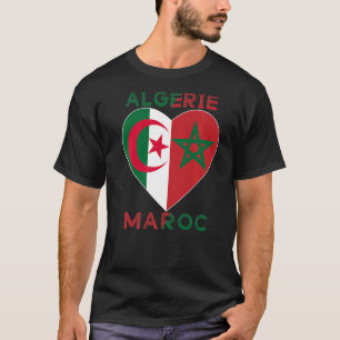 Flag Love Morocco Algeria I Love Morocco Algeria S T-Shirt