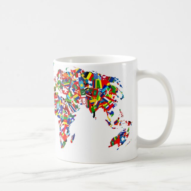 Flag Map Coffee Mug (Right)