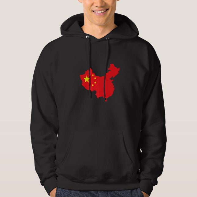 Flag Map of the People's Republic of China Hoodie (Front)