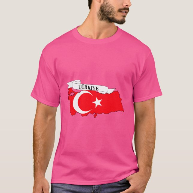 Flag map of Turkey T-Shirt (Front)