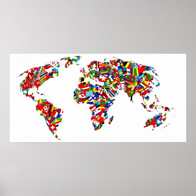 Flag Map Poster (Front)