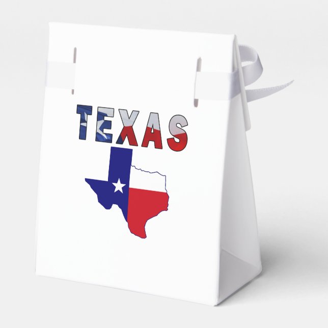 Flag Map With Texas Favour Box (Back Side)